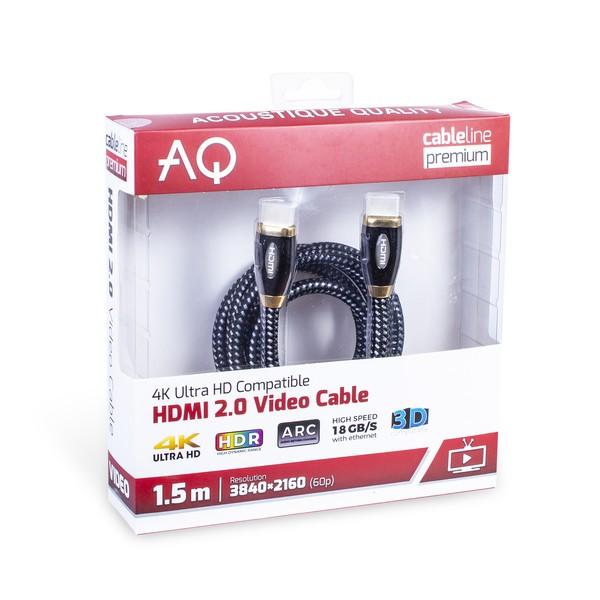 HDMI 2.0 Cable PV10075 Length 7.5 M AQ Premium, Acoustique Quality