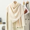 Short Beard Scarf Light Luxury High-end Cashmere Scarf Women's Winter New Korean Men's Shawl Solid Color