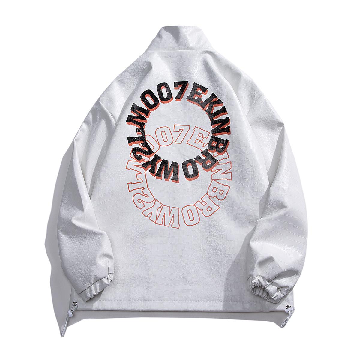 Свободные осенние и зимние кожаные куртки для мужчин — фото 3