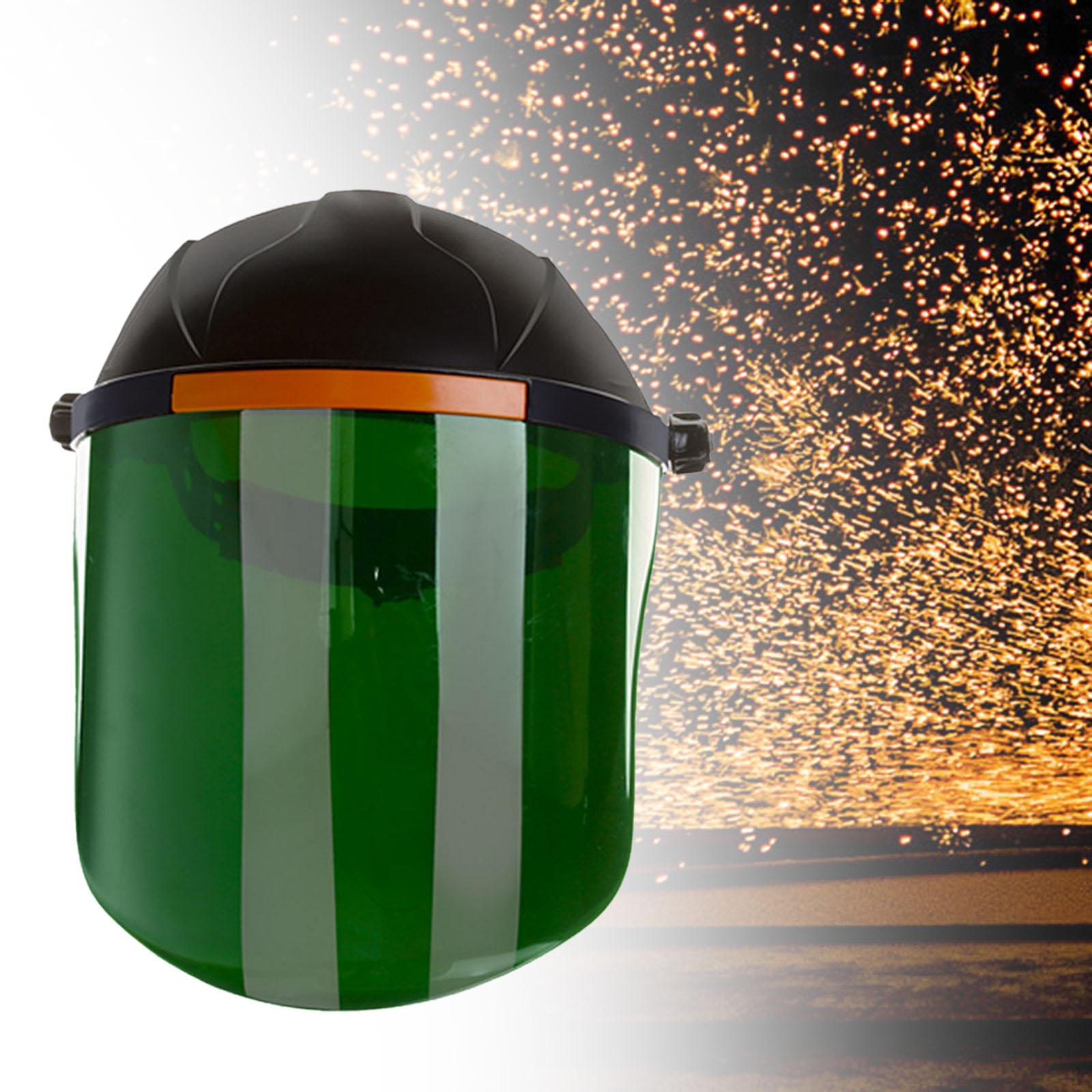 Welding Face Shield with Adjustable Visor for Outdoor Activities Blackish Green