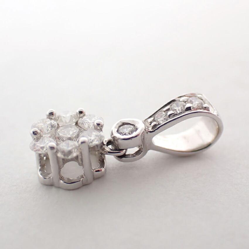 [Gebraucht] K18WG Diamant Anhänger Top/g503-43