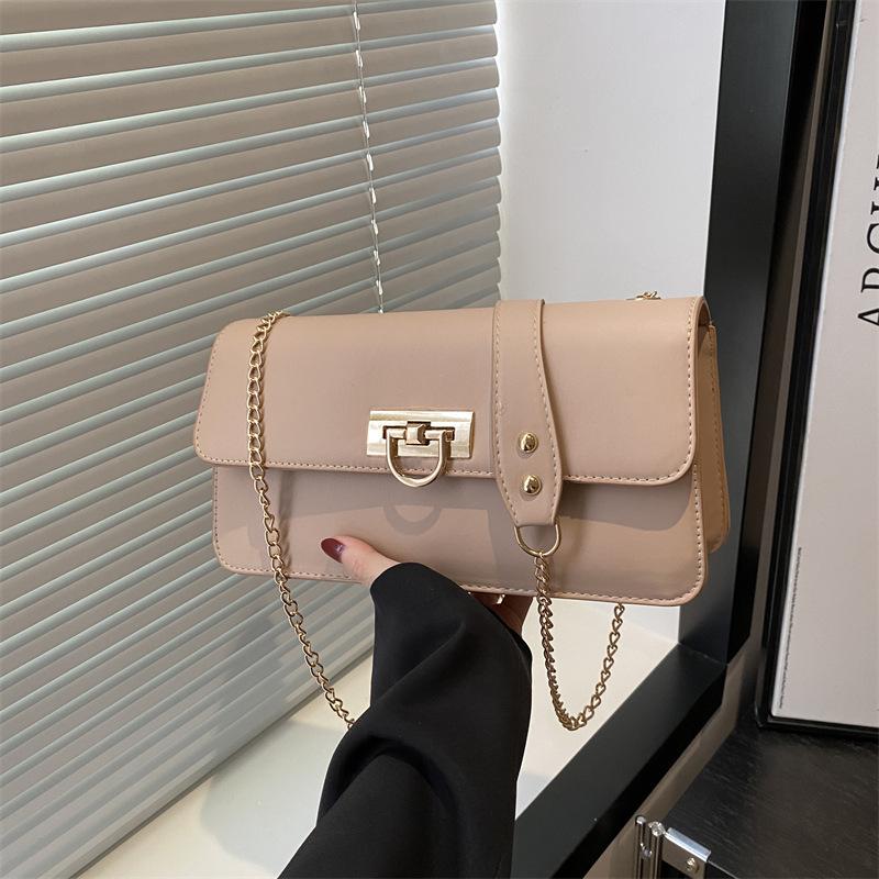 Cadena versátil de temperamento de alta gama, bolso de hombro axilar, bolso bandolera popular de verano, bolso commuter sencillo