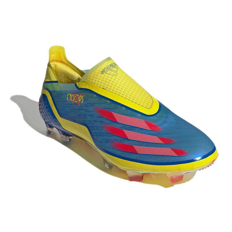 Marvel x adidas X Ghosted+ Schnürlos FG Cyclops Herren Sneaker Blau Lebhaft-Rot Leuchtend-Gelb FW6907