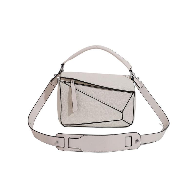 Lychee Pattern Portable Shoulder Messenger Bag, Fashionable and Practical.