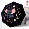 1pc Cute Bat Design Automatic Opening/Closing Umbrella, 8-Rib Outdoor Umbrella, Travelers, Daily Use.F024