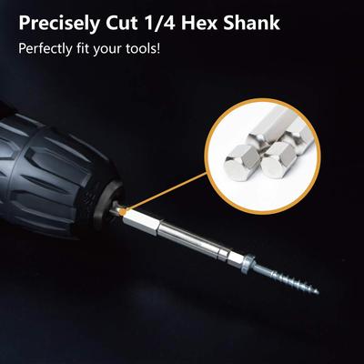 20Pcs Hex Head Drill Bit Hex Wrench Drill Bit Set High-Quality Steel Drill Bit Wrench Screw Power Drilling Tool Set