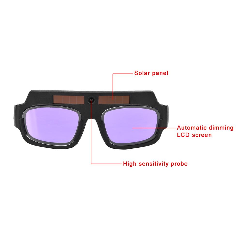 Protective Welding Glasses Solar Auto Darkening Protective Welding Glasses Goggle for Argon Arc Welding Solar Welding Glasses