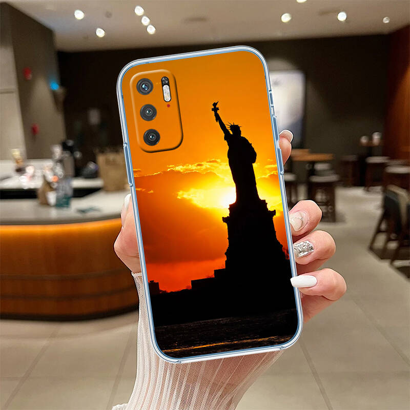 Statue of Liberty Phone Case for Motorola Edge 20 30 S30 40 50 Fusion Lite Plus Pro Ultra Neo One Action Zoom Hyper Power Macro Vision