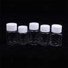 Transparent Plastic Bottle 15-500ML Wide Mouth Medicine Bottle with Screw Lid Seal Vials Food Grade Liquid Reagent Container