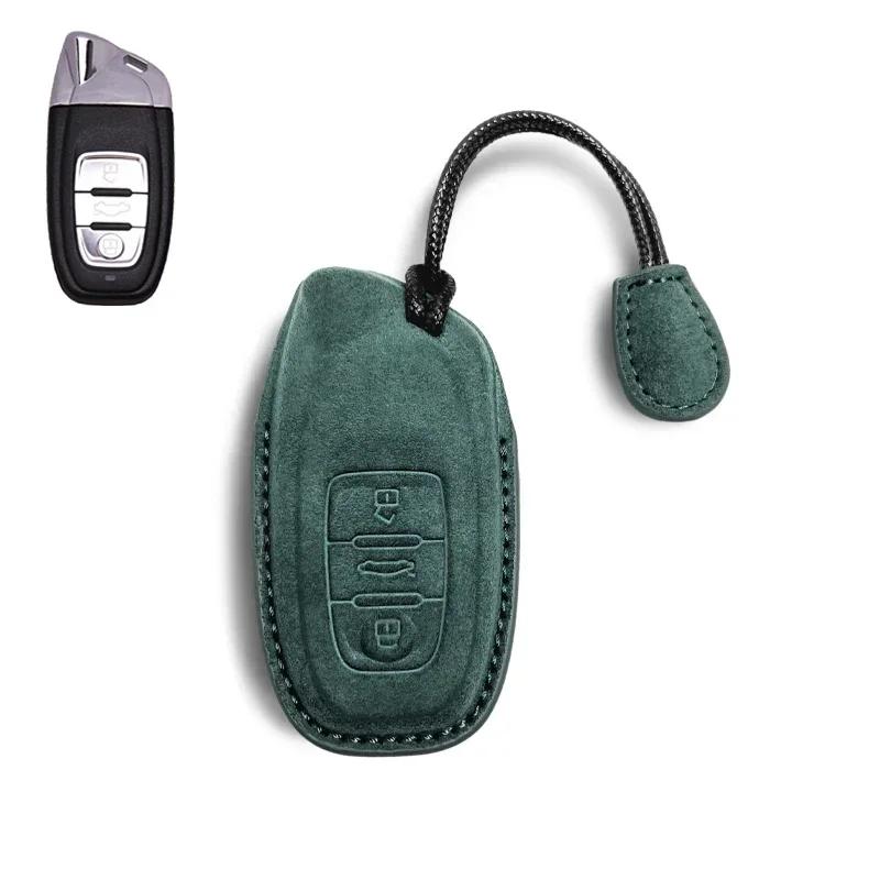 

New 3 Button Remote Car Smart Key Case Full Cover Protection Shel For Lamborghini Urus Huracan Aventador Premium Accessory зелёный