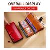 Vintage Luxury Women Wallet Genuine Leather Long Zipper Clutch Purse Large Capacity Card Holder Wallet