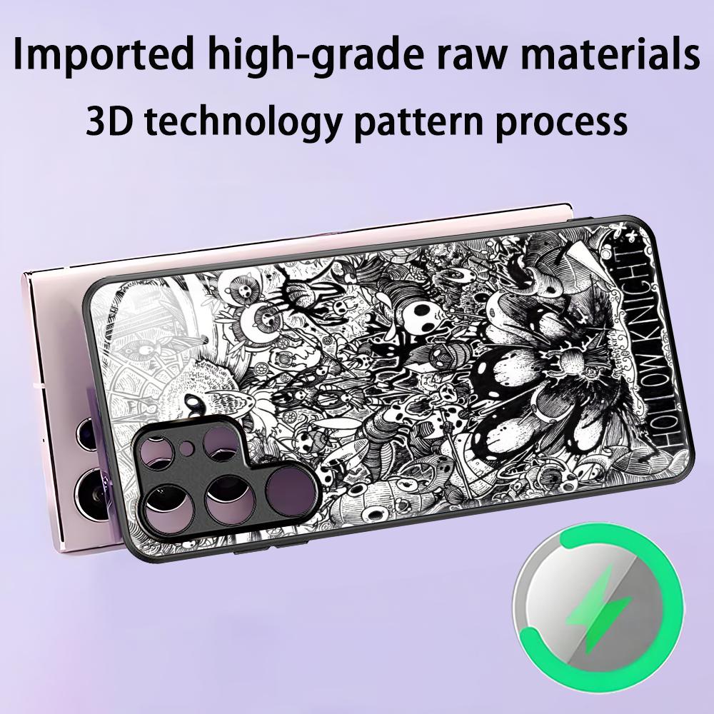 HOT GAME Hollow Knight Silksong Phone Case For Samsung S25 S24 S23 S22 S21 S20 Plus Ultra Note20 Glass Magnetic Case