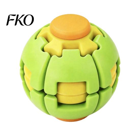 Decompression Ball Toy 3D Printed Press Spinning Ball, Stress Anxiety Relief Fidget Spinner, Reduction Rotating Splicing Desk for Kids Teens