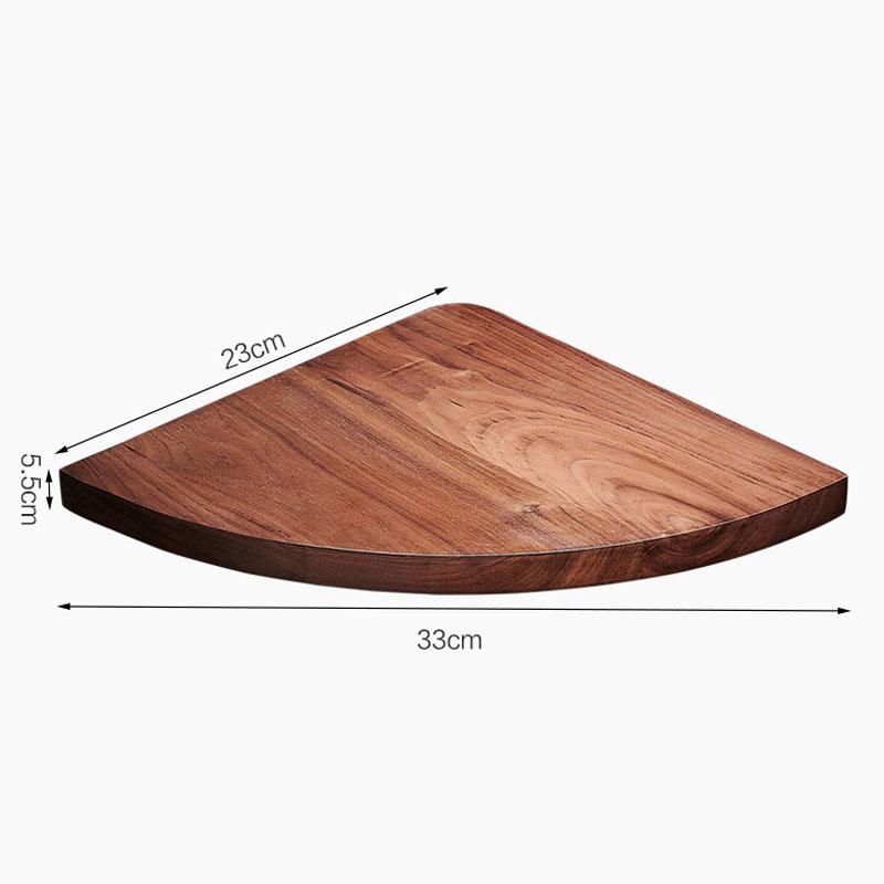 Wall Mounted Single Layer Bathroom Shower Shampoo Shelf Wooden Bathroom Holder Shelf Fashion Style