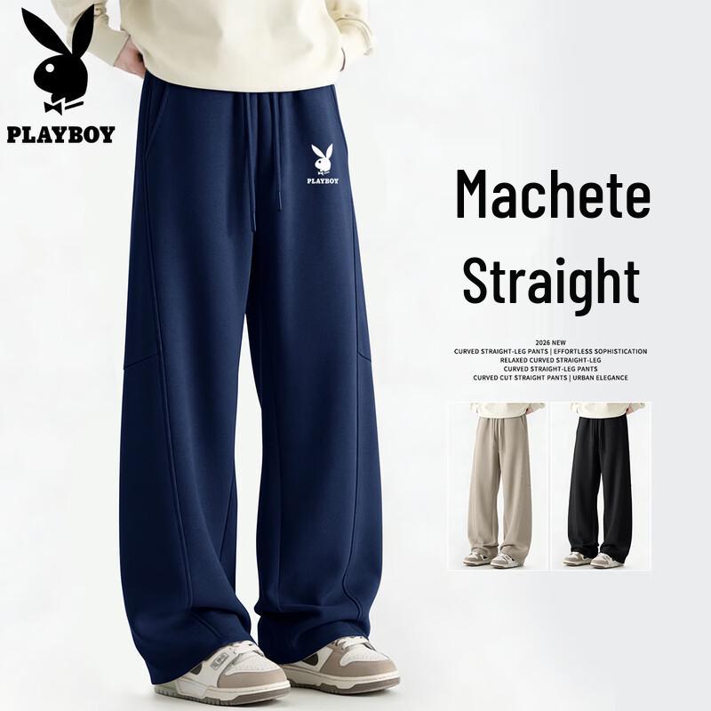 

PLAYBOY Men s 2026 Summer Curved Leg Casual Sports Pants M