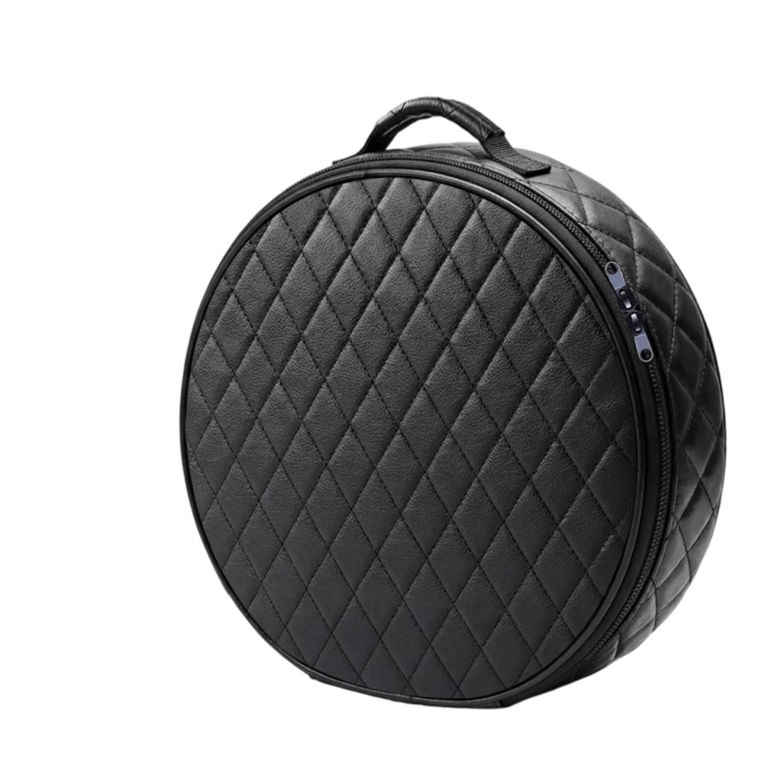 Charging Cable Storage Bag Easy to Clean Electric Vehicle Cable Bag Electric Vehicle Charging Case Wear-Resistant Waterproof Leather Round 1883A