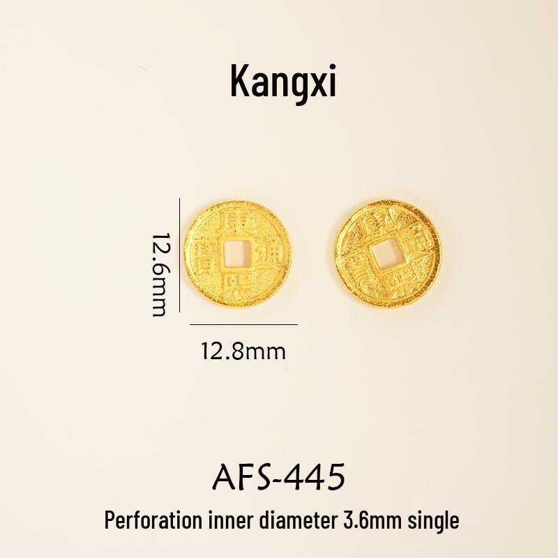 Vergoldetes antikes Schmuckset: Halskette, Armbänder & Perlenanhänger - Nicht verblassendes DIY-Zubehör