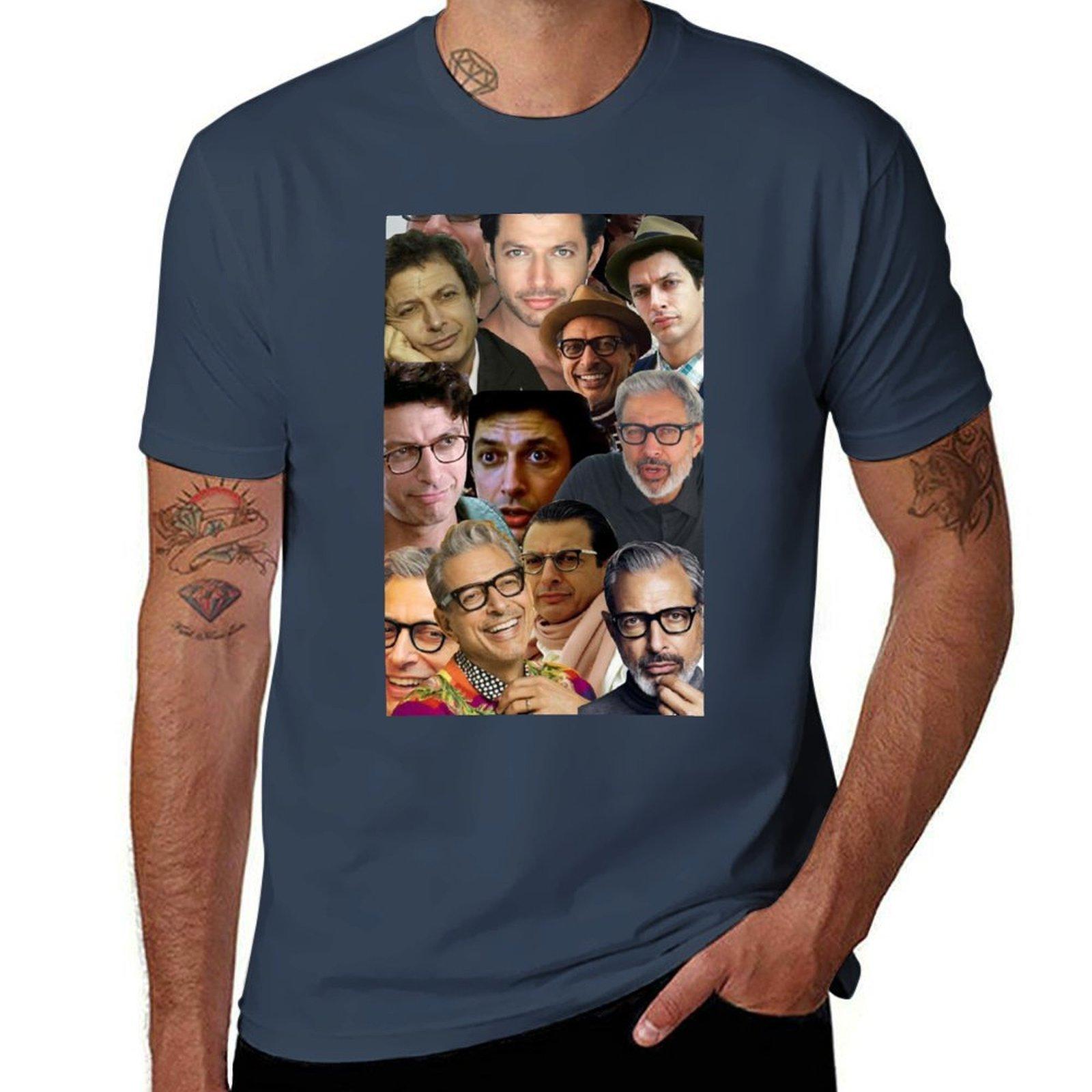 Jeff goldblum TShirt Basic Solid Tee for Daily Use S