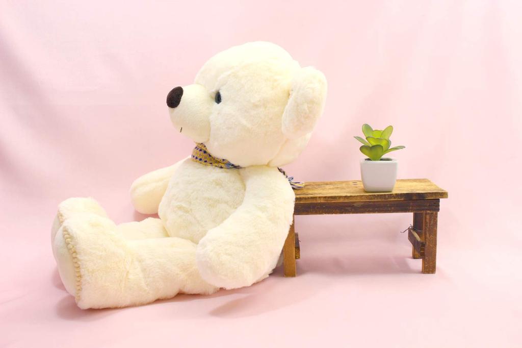 Take Off Tickle Bear Large Ivory