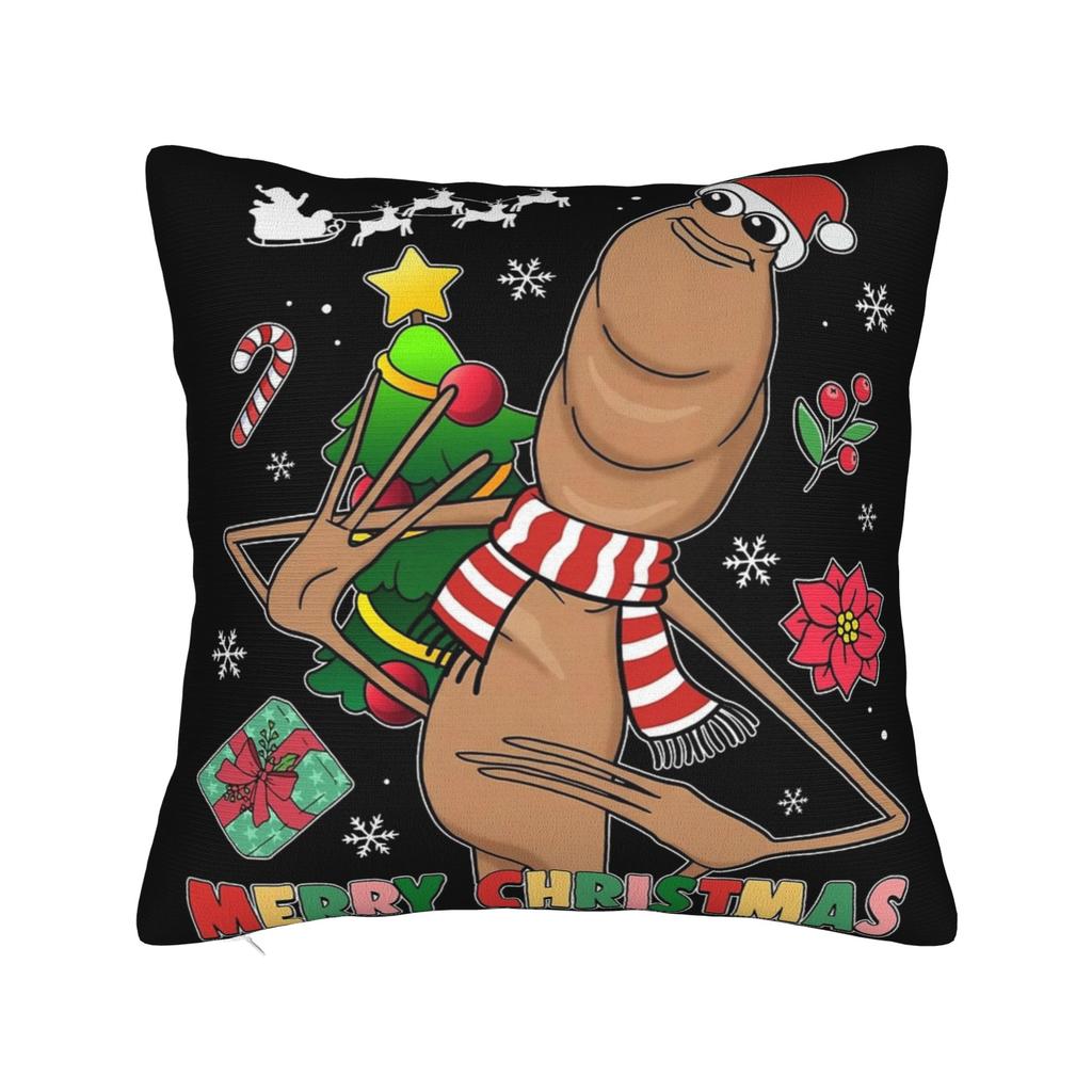 Marcus the Worm Funny Meme Printed Pillowcase Cushion Cover  Throw Pillow Cover Y2K Seat Decoration Zippered Multi-Size