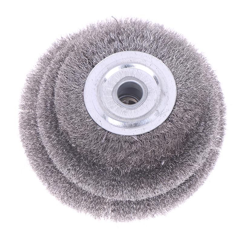 100/125/150 mm Stålbørste 0,15 mm Trådhjulbørste Rund For Benksliper Avgratingsverktøy Rengjøring Rust Polering Adapter