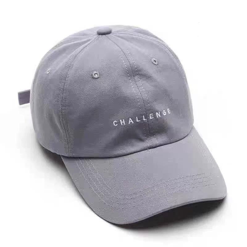 1PC Women Men for Boys Girls Snapback Caps Embroidered Baseball Cap Casual Letter CHALLENGE Solid Visor Trucker Hat