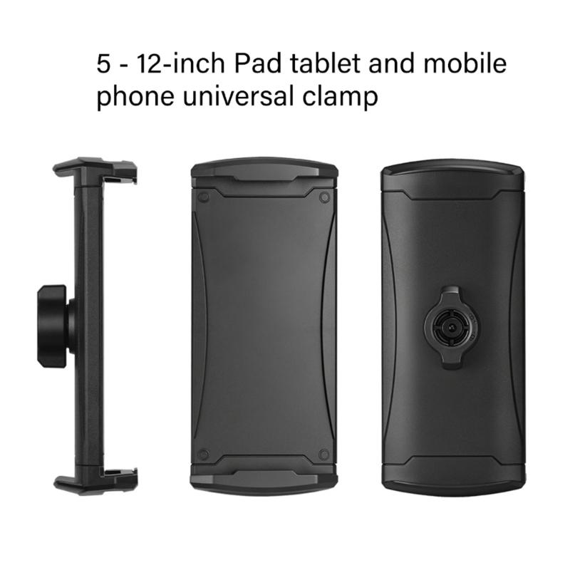 Supporto per Telefono per Tablet da 5-13 Pollici Supporto Pali Retrattili con Testa a Sfera Rotante a 360° Supporto per Ufficio Studio Intrattenimento