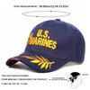 Unisex US Letter Embroidery Baseball Caps Adjustable Casual Hats Spring and Autumn Outdoor Sunscreen Hat