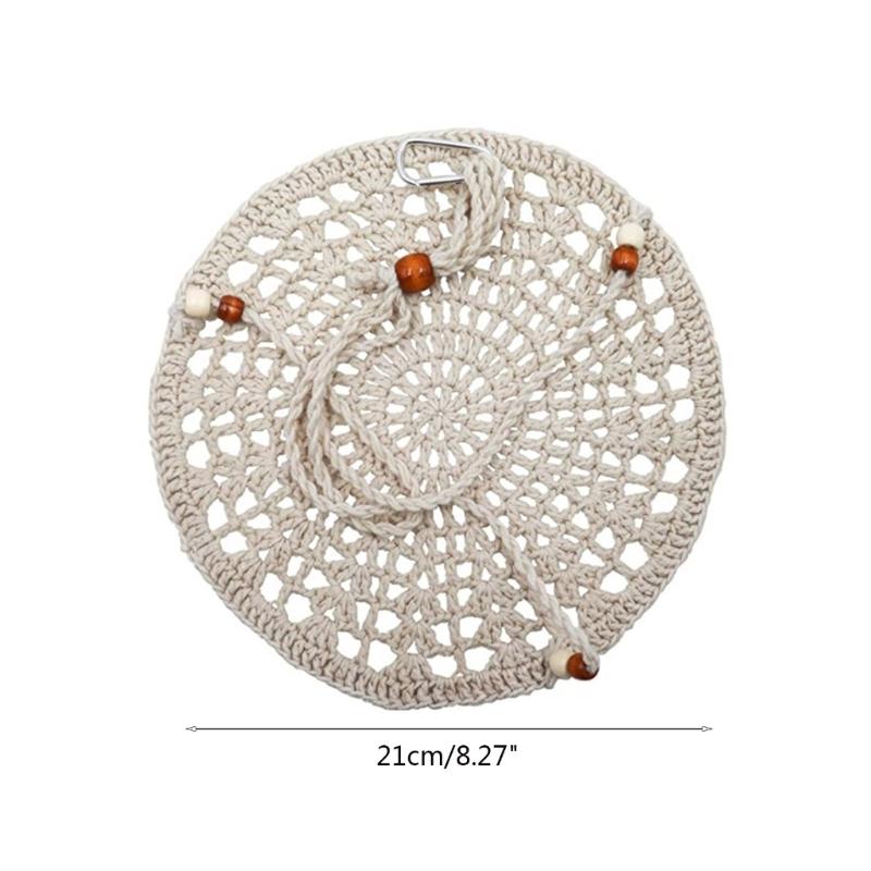 Reptile Summer Hammocks Lizards Hammock Bearded Dragons Round Crocheted Net Hammock Bed Crocheted Supplies