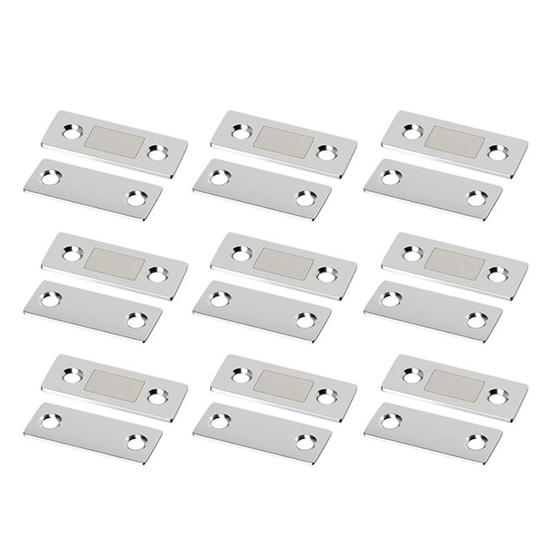 5 Pairs Magnetic Cabinet Catches Ultra Thin Door Strong Magnets Stopper Invisible Adhesive Drawer Magnet Lock