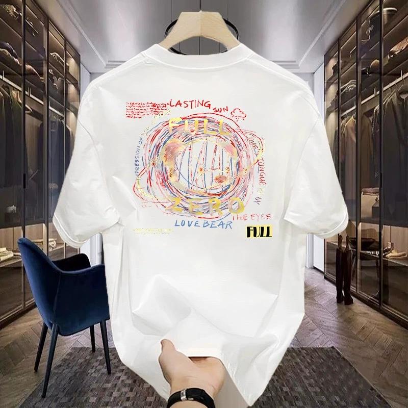 Unisexs Cotton Tshirts 5XL White T Shirt for Unisex Casual Summer Wear Hip Hop Letter Print Black Tee Shirts Unisex Clothing Fashion S