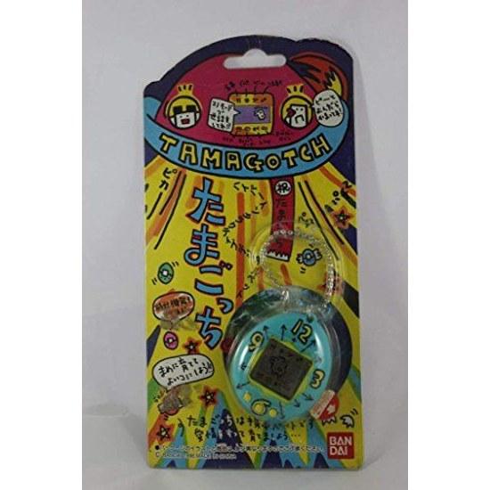 Bandai First Generation Tamagotchi Light Blue (Clock Pattern)