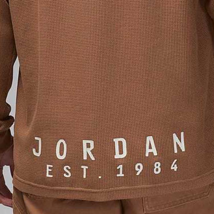 Jordan Essentials Warm Comfortable Versatile Hoodie Men hoodies Brown FV7456-223