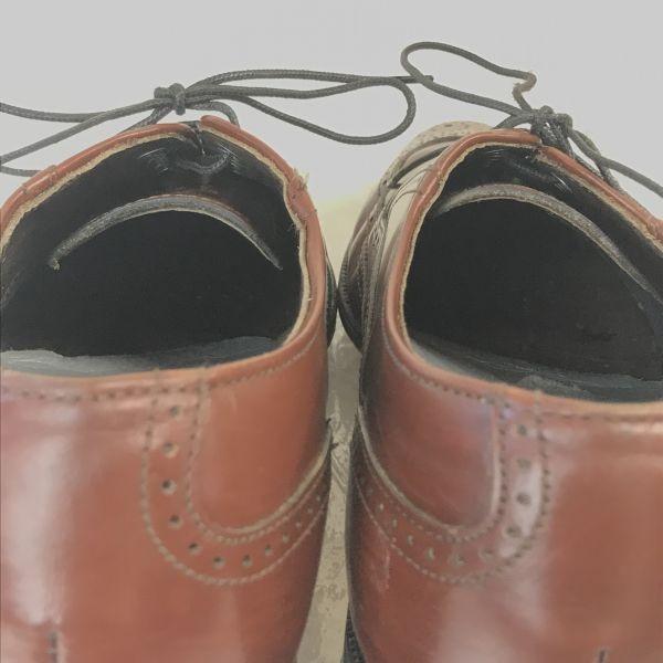 80er-90er Dexter Goodyear Full Brogue Wingtip Schuhe 7M 25cm Braun(GEBRAUCHT)