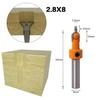 Wood Milling Cutter 8mm Shank HSS Woodworking Countersink Router Bit Set Screw Extractor Remon Demolition