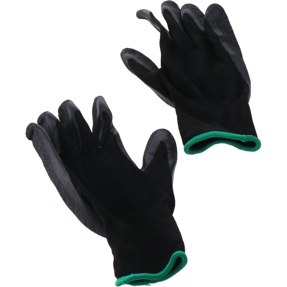 

12 Pairs Latex Gloves Rubber Mechanic Gloves Breathable Work Gloves Men and Women