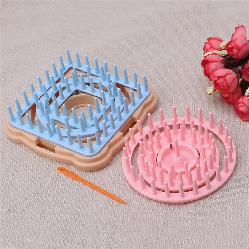 9Pcs Knitting Loom Set Flower Pattern Maker Wool Yarn Needle Knit Craft Tool DIY top sale
