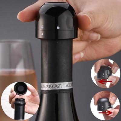 Leak-proof Vacuum Red Wine Bottle Cap Stop Silicone Sealed Champagne Bottle Stopper Vacuum Retain Freshness Wine Plug Bar Home Kitchen Tools 1PC/2Pcs