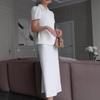 2025 European & American Autumn Cardigan Dress: Chic Waist-Cinching Fairy Skirt for Women