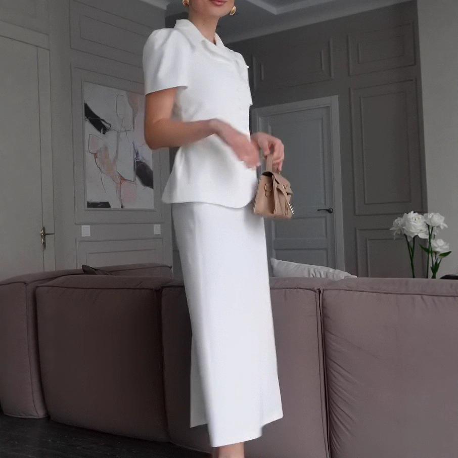 2025 European & American Autumn Cardigan Dress: Chic Waist-Cinching Fairy Skirt for Women