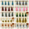 Mini Colorful Christmas Tree Pine Tree with Wooden Base Christmas table decorations Xmas Ornaments 2024 New Year Gifts Merry Chr