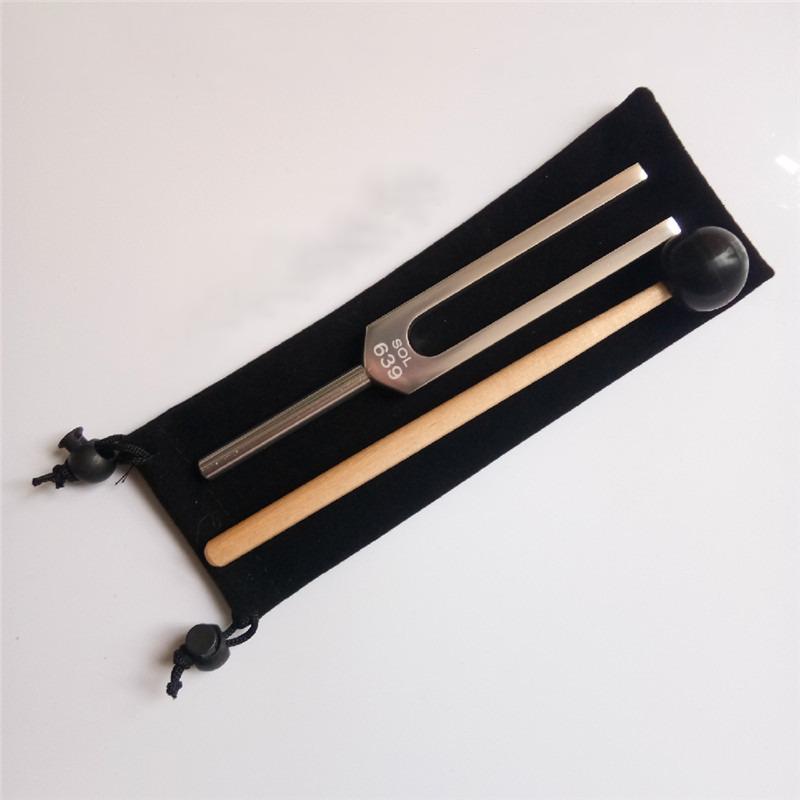 Multiple Frequencies Silver Tuning Fork Aluminum Sound Healing Therapy Resonance Tuning Forks for Healing Musical Instrument Percussion