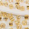 40pcs Hair Braiding Hollow Out Hair Ring Dread Locks Hair Braid Tubes Dreadlocks Beads  Decor