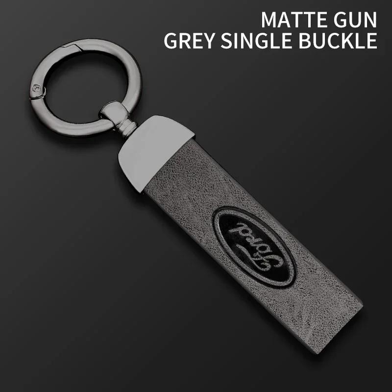 New 2026 Car Sticker Ford New 2025 Hot Car Key Case Cover Leather Shell For Ford Fusion Edge Mustang Explorer Expedition Bronco