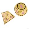 7 Pcs. Vintage D4 D20 Metal Cube For Board Game, Zinc Alloy