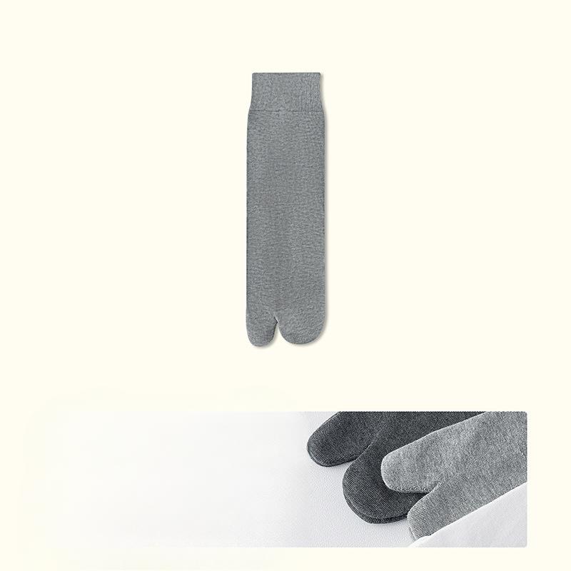 Men's Summer Sports Deodorant Sweat Absorption Tube Two Toe Socks