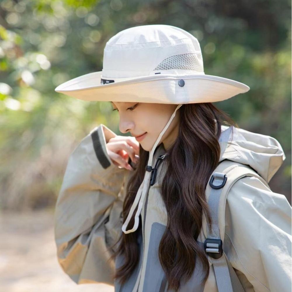 Spring Summer Korean Fashion Outdoor Fisherman Hat - Casual Sun Protection Pot Hat, for Camping Hiking Mountaineering