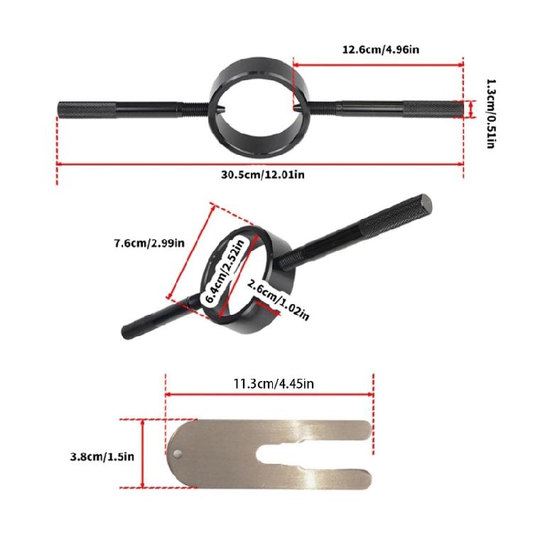 Precisions Motorcycle Fork Spring Compressor Set Muitifunction Repair Tool for Handling Various Upsides Down Fork Spring