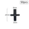 50pcs 3/5 4/7mm Garden Hose Barbed Connectors Tee Elbow Cross End Plug Fitting Coupling Drip Irrigation System Watering