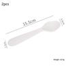 1/2/4Pcs Simple Children Tableware Plastic Baby Feeding Spoon Toddler Training Eating Utensils For Dessert Fruit